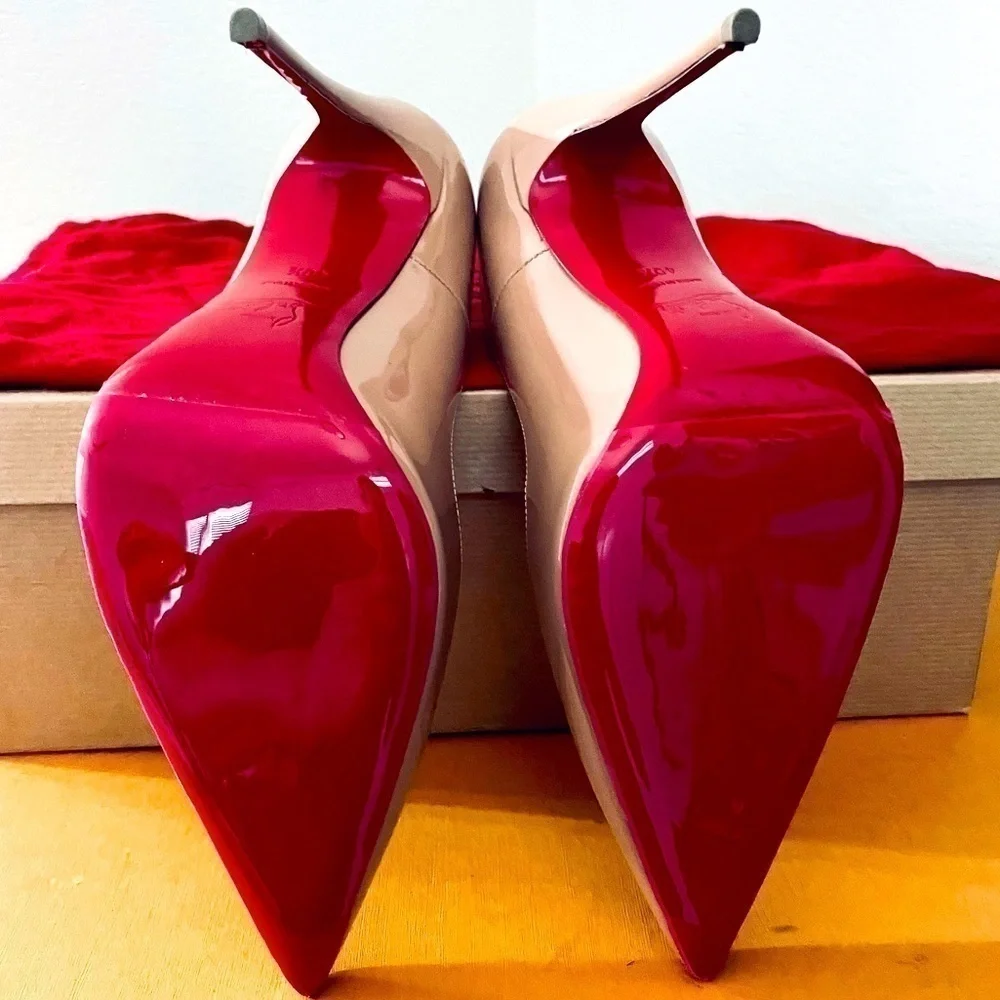 Christian Louboutin “So Kate” stiletto 120mm Nude Patent leather, EU 40.5